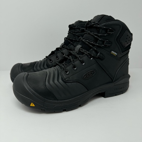 KEEN Men’s Portland 6” WP Carbon Fiber Toe Boots Utility Black Sz 11 D New $230 - Picture 4 of 14
